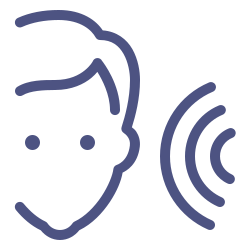 Cartoon of person listening