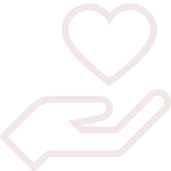 Cartoon hand holding love heart